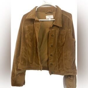 Time and Tru Women's Brown Corduroy Jacket Women’s Medium